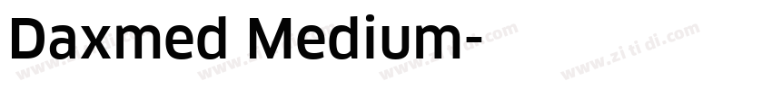 Daxmed Medium字体转换 Daxmed Medium字体转换